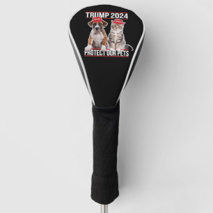 Funda Para Palo De Golf Trump 2024 Protege a Nuestros Animales Gatos Perro