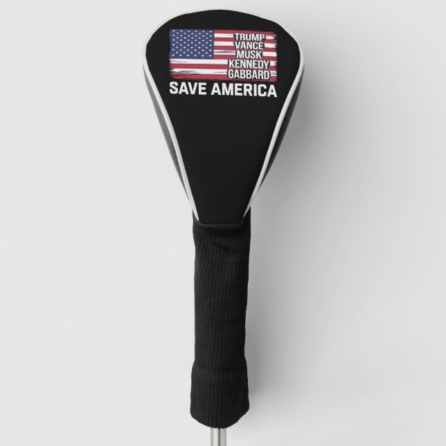 Funda Para Palo De Golf Trump Vance Musk Kennedy Gabbard 2024 Salven a Est (Anverso)