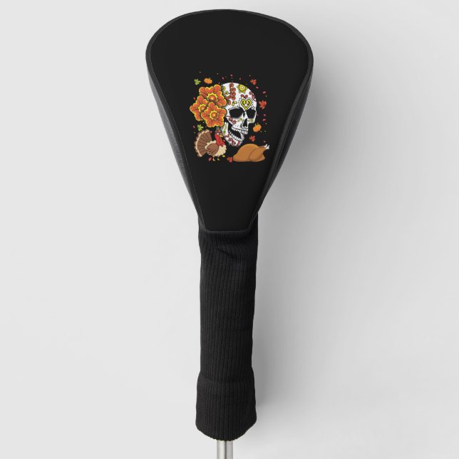 Funda Para Palo De Golf Turquía Otoño Muertos Del Otoño Día De Muertos (Anverso)