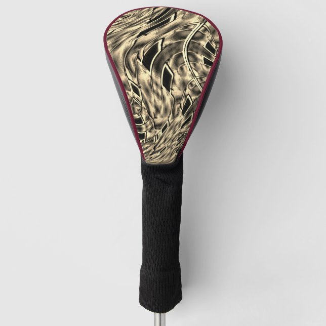 Funda Para Palo De Golf Twisted with a dark beige tone, mirror (Anverso)