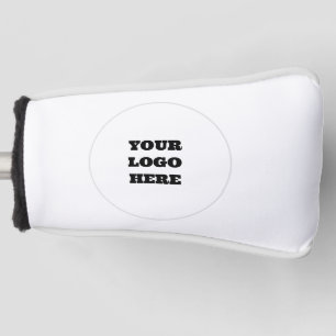 Funda Para Palo De Golf Typografía Negrita Logo Moderno Compañía Negra
