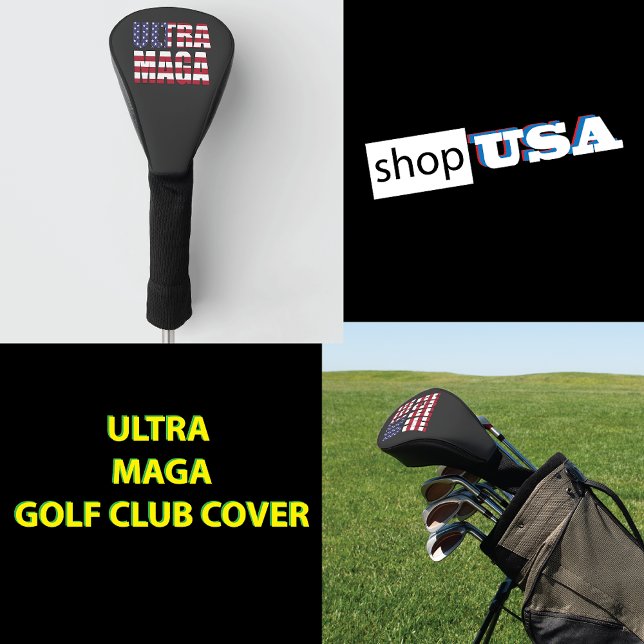Funda Para Palo De Golf Ultra MAGA Trump Supporter ⛳ EE.UU. (Subido por el creador)