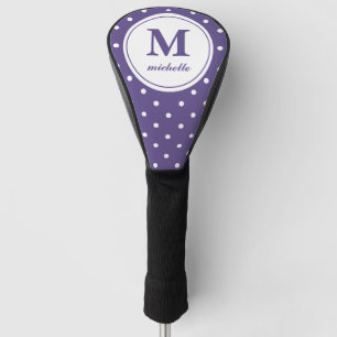 Funda Para Palo De Golf Ultravioleta Golf Monograma personalizado DOT