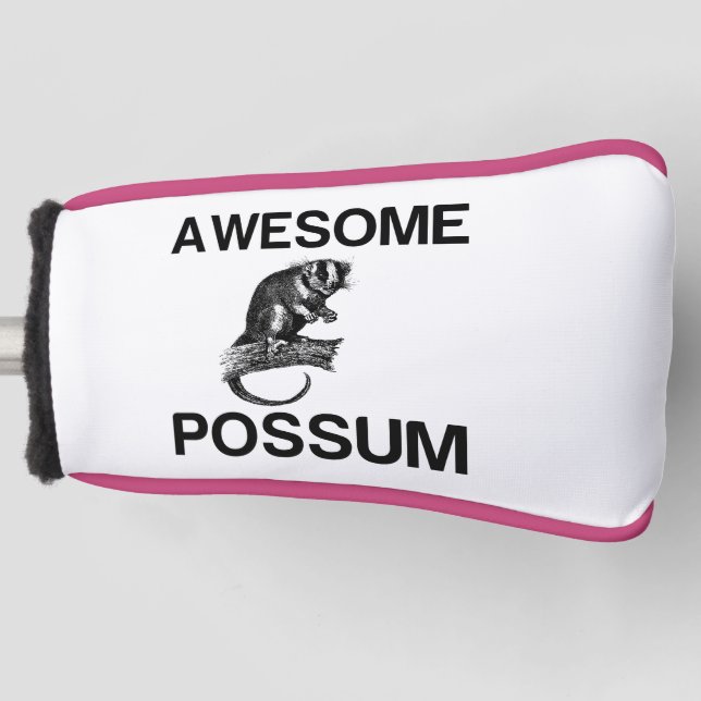 FUNDA PARA PALO DE GOLF UN ASOMBROSO POSSUM (Anverso)