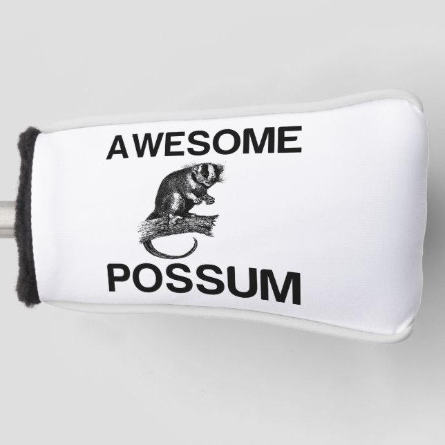 FUNDA PARA PALO DE GOLF UN ASOMBROSO POSSUM (Anverso)