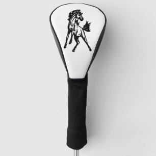 Funda Para Palo De Golf Un caballo saltarín alegre en libertad