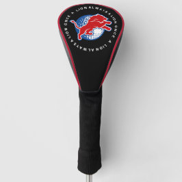 FUNDA PARA PALO DE GOLF UN CUBRE CABEZA DE LEÓN UNA VEZ