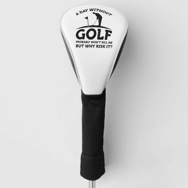 Funda Para Palo De Golf Un día sin golf (Anverso)
