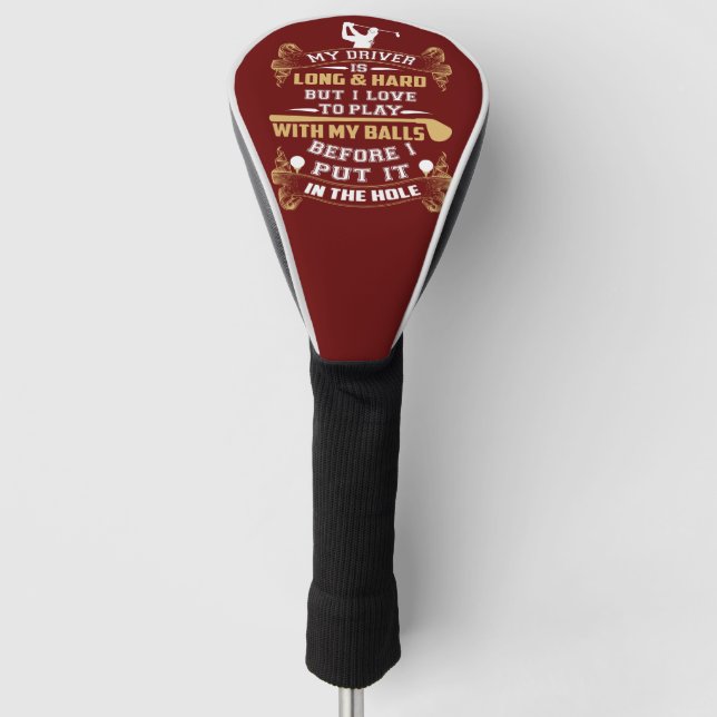 Funda Para Palo De Golf Un divertido conductor de golf dice (Anverso)