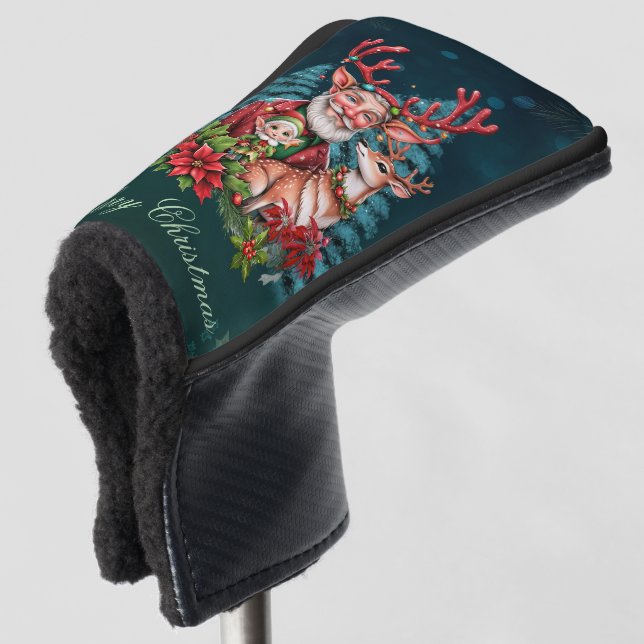 Funda Para Palo De Golf Un ilustracion de Navidades caprichosos, (Anverso 3/4)