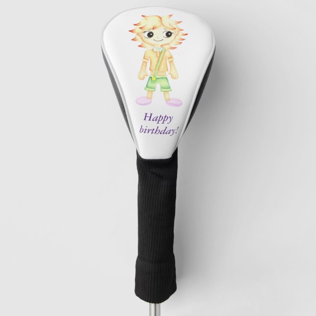 Funda Para Palo De Golf Un niño pequeño y gracioso (Anverso)
