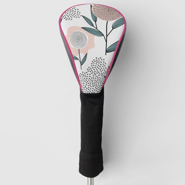 Funda Para Palo De Golf Un rosa (Anverso)