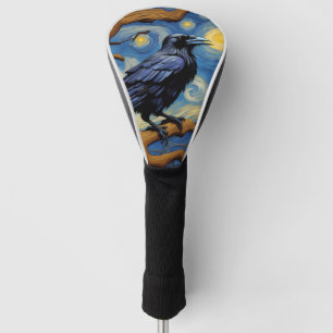 Funda Para Palo De Golf Una avenida en una vieja noche estrellada de roble