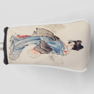 Funda Para Palo De Golf Una mujer japonesa vintada en un Kimono