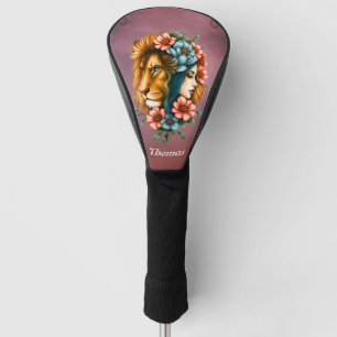 Funda Para Palo De Golf Una mujer maravillosa cuyo pelo largo y fluido