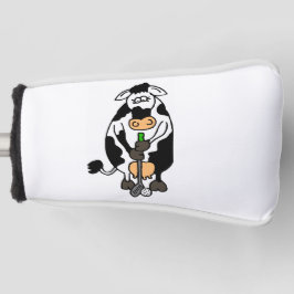 Funda Para Palo De Golf Una vaca jugando al golf