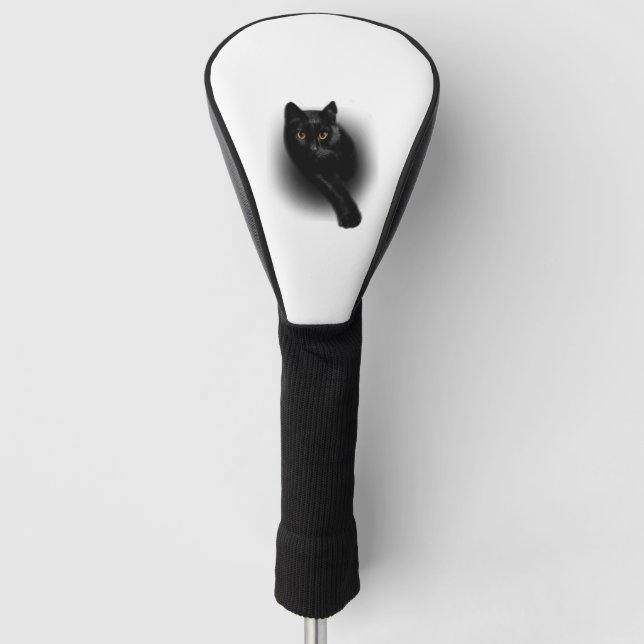 Funda Para Palo De Golf Uñas para limar Black Cat (Anverso)
