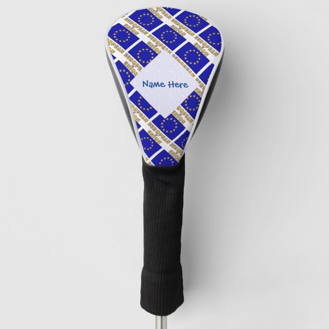 Funda Para Palo De Golf Unión Europea Bandera de la Unión Europea Personal (Anverso)