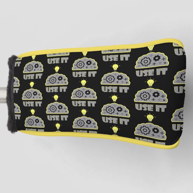 Funda Para Palo De Golf Use your brain  (Anverso)