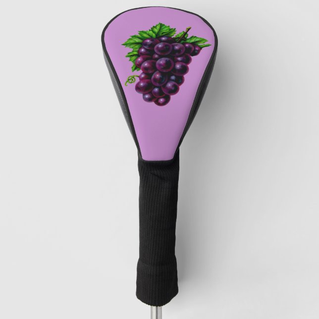 Funda Para Palo De Golf Uvas de vino morado (Anverso)