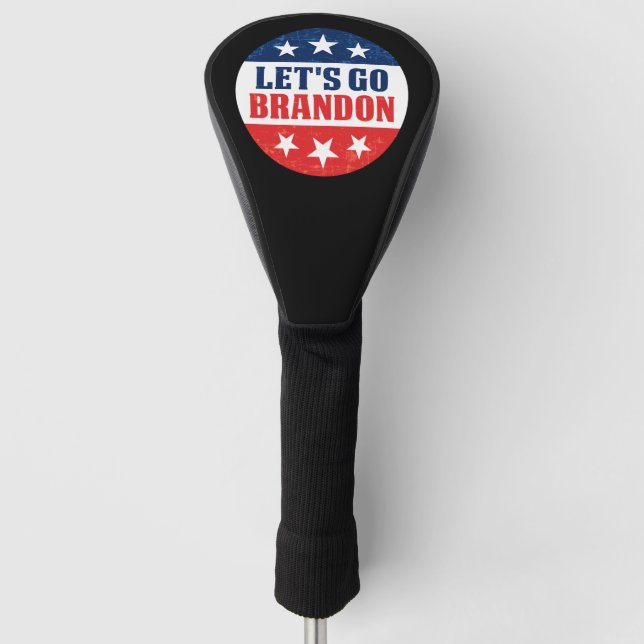 Funda Para Palo De Golf Vamos Brandon fjb divertido anti joe Biden (Anverso)
