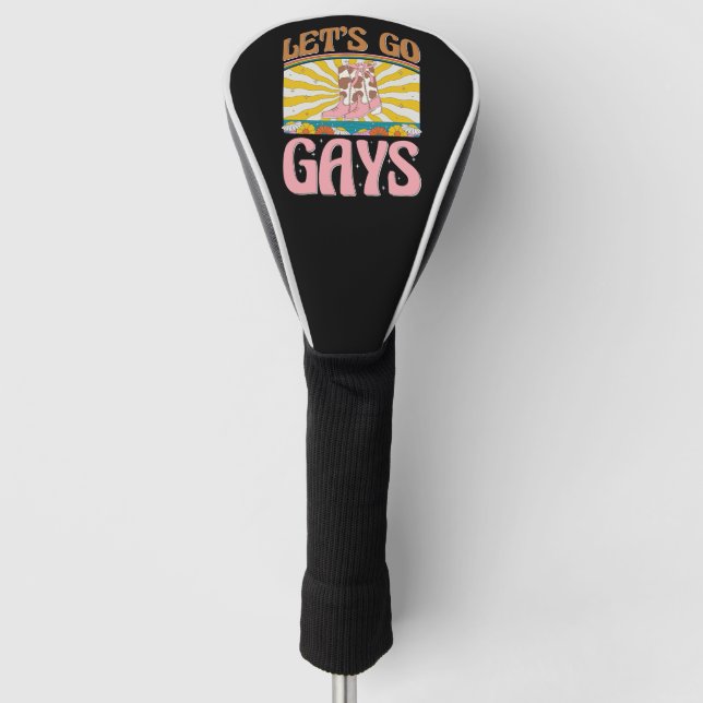 Funda Para Palo De Golf Vamos gays Lgbtq Orgullo Vaquera Boots Lesbianas (Anverso)