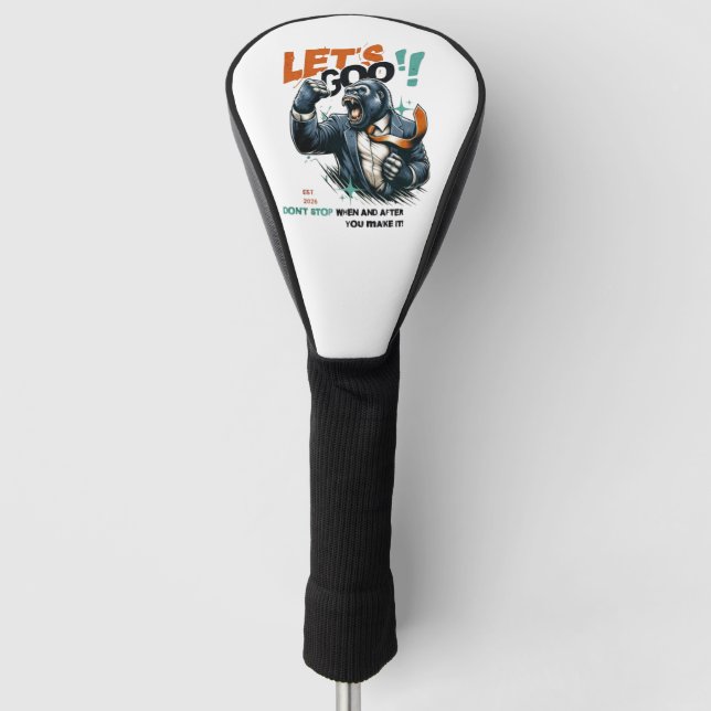 FUNDA PARA PALO DE GOLF VAMOS LECCIONES APRENDER CUBIERTA PARA CABEZA DE P (Anverso)