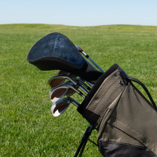 Funda Para Palo De Golf Velvety Navy Damask   Barroco azul oscuro
