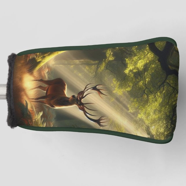 Funda Para Palo De Golf Venado en el bosque matutino (Anverso)