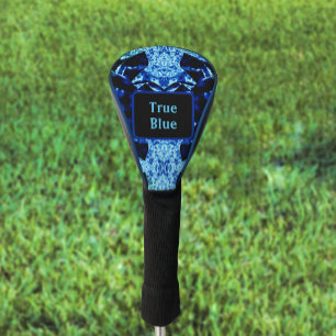 Funda Para Palo De Golf Verdadero resumen de sonido azul personalizado con
