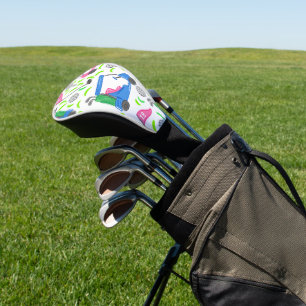 Funda Para Palo De Golf Verde azul rosado