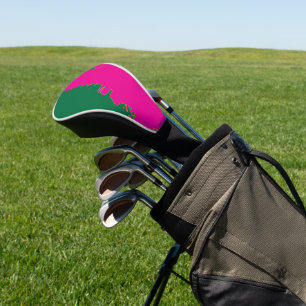 Funda Para Palo De Golf VerdeEsmeralda SalpicaduraRosa