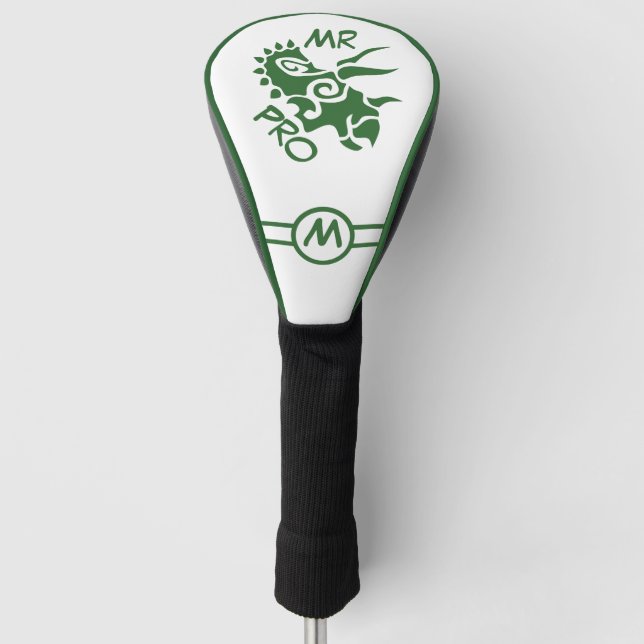 Funda Para Palo De Golf Verdes Mister Pro Triceratops (Anverso)