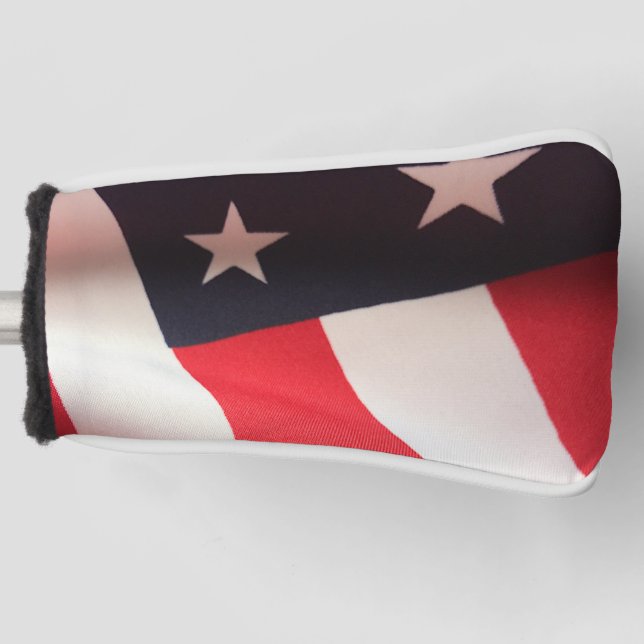Funda Para Palo De Golf Vertical de bandera de Estados Unidos (Anverso)