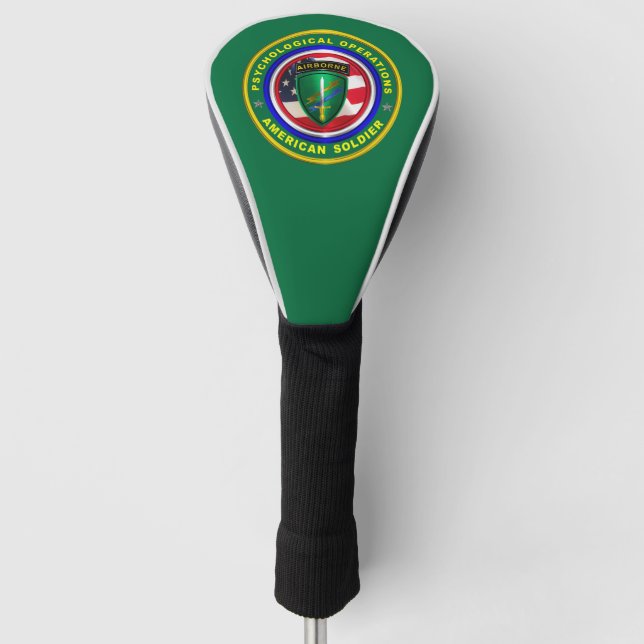 Funda Para Palo De Golf Veterano de operaciones psicológicas orgulloso (Anverso)