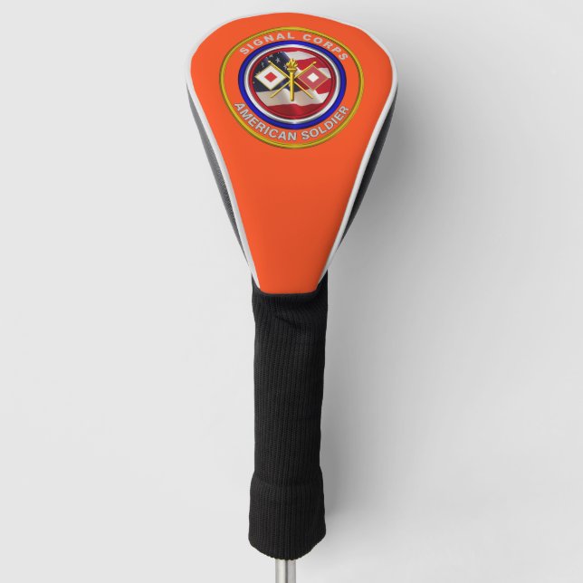 Funda Para Palo De Golf Veterano del Cuerpo de Señales del Ejército Orgull (Anverso)