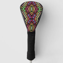 Funda Para Palo De Golf Vibra Vidrio Pintado Patrón de Joyas Coloridas