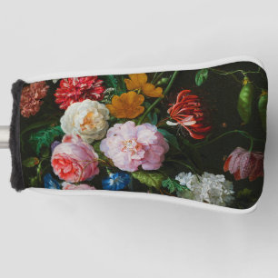 Funda Para Palo De Golf Vida con flores en una bolsa de vidrio
