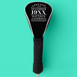 Funda Para Palo De Golf Viñeta personalizada de edad avanzada a perfección