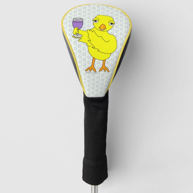 Funda Para Palo De Golf Vino Glass Chick (Anverso)