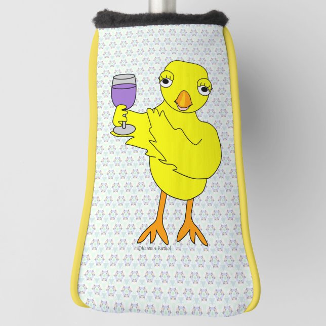 Funda Para Palo De Golf Vino Glass Chick (Girar 90)