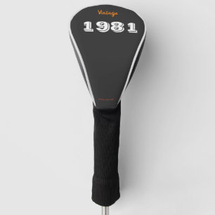 Funda Para Palo De Golf Vintage 1981 45th Birthday Golf Head Cover - Retro