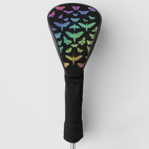 Funda Para Palo De Golf Vintage colorido mariposas polilla insectos