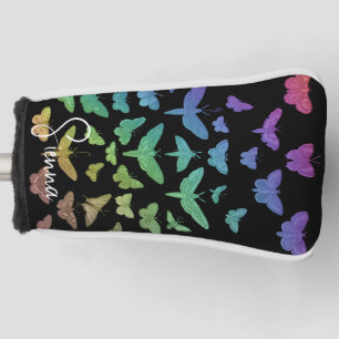 Funda Para Palo De Golf Vintage colorido mariposas polilla insectos