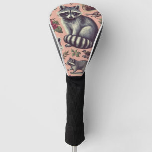 Funda Para Palo De Golf Vintage Cute Racoon