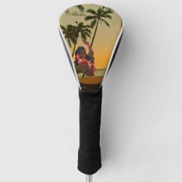 Funda Para Palo De Golf Vintage Hawaii Hula Chica