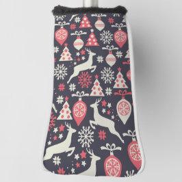 Funda Para Palo De Golf Vintage Retro Navidad vacaciones