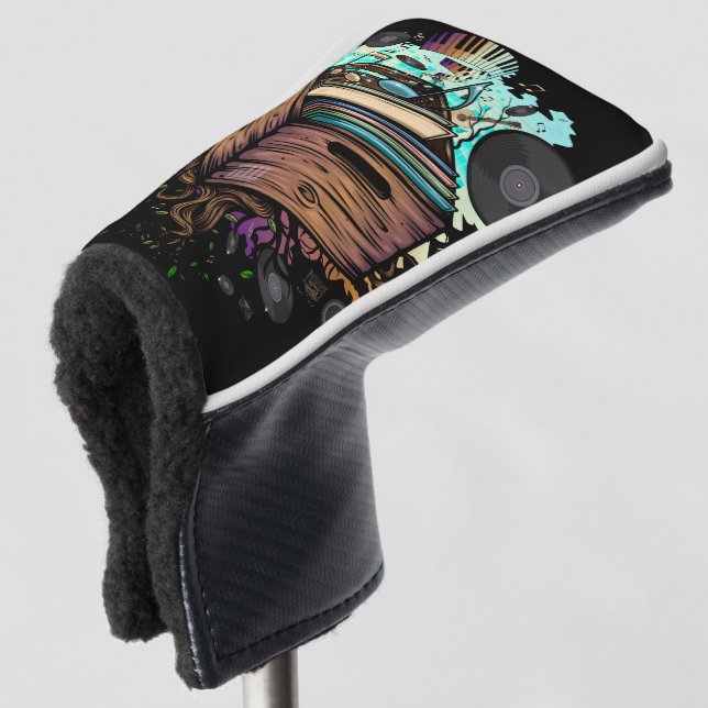 Funda Para Palo De Golf Vinyl Crate Music (Anverso 3/4)