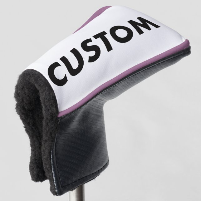Funda Para Palo De Golf VIOLET Piping Custom Golf Putter Headcover Blank (Anverso 3/4)
