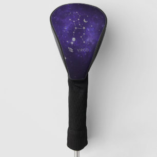 Funda Para Palo De Golf Virgo púrpura zodiaco Horoscopio Astrológico Cós